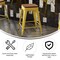 Flash Furniture 24" Yellow Metal Stool-Teak Poly Seat CH-31320-24-YL-PL2T-GG - alternate 10